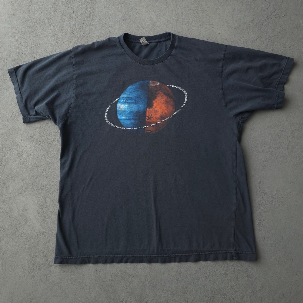 Vintage 2000s Red Hot Chili Peppers Navy T-shirt XL Stadium Arcadium Tour 2006